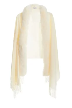 Quiz Capes & Ponchos>Faux Fur Trim Cape