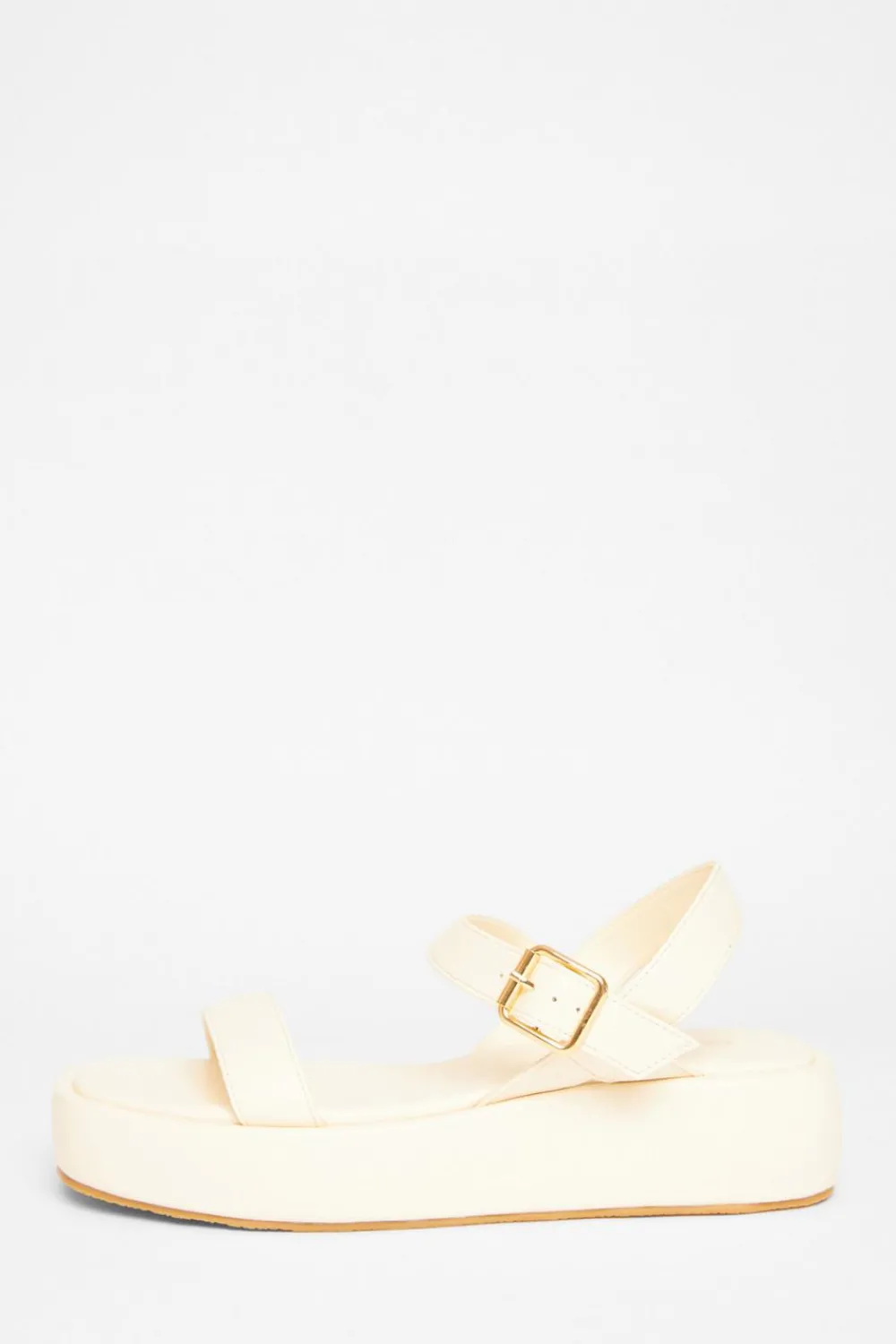 Quiz Sandals|Holiday Shoes>Faux Leather Flatform Sandals