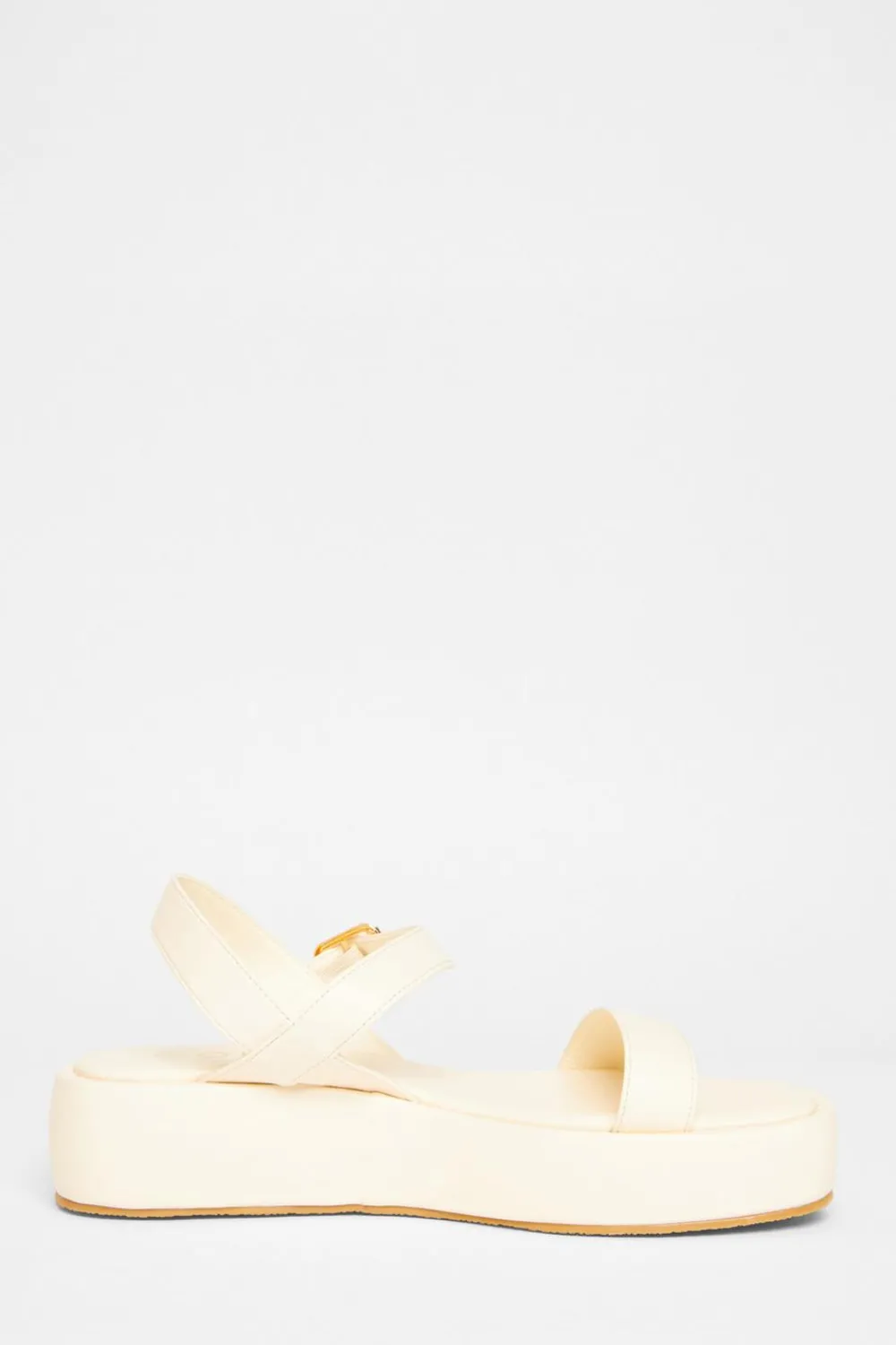 Quiz Sandals|Holiday Shoes>Faux Leather Flatform Sandals