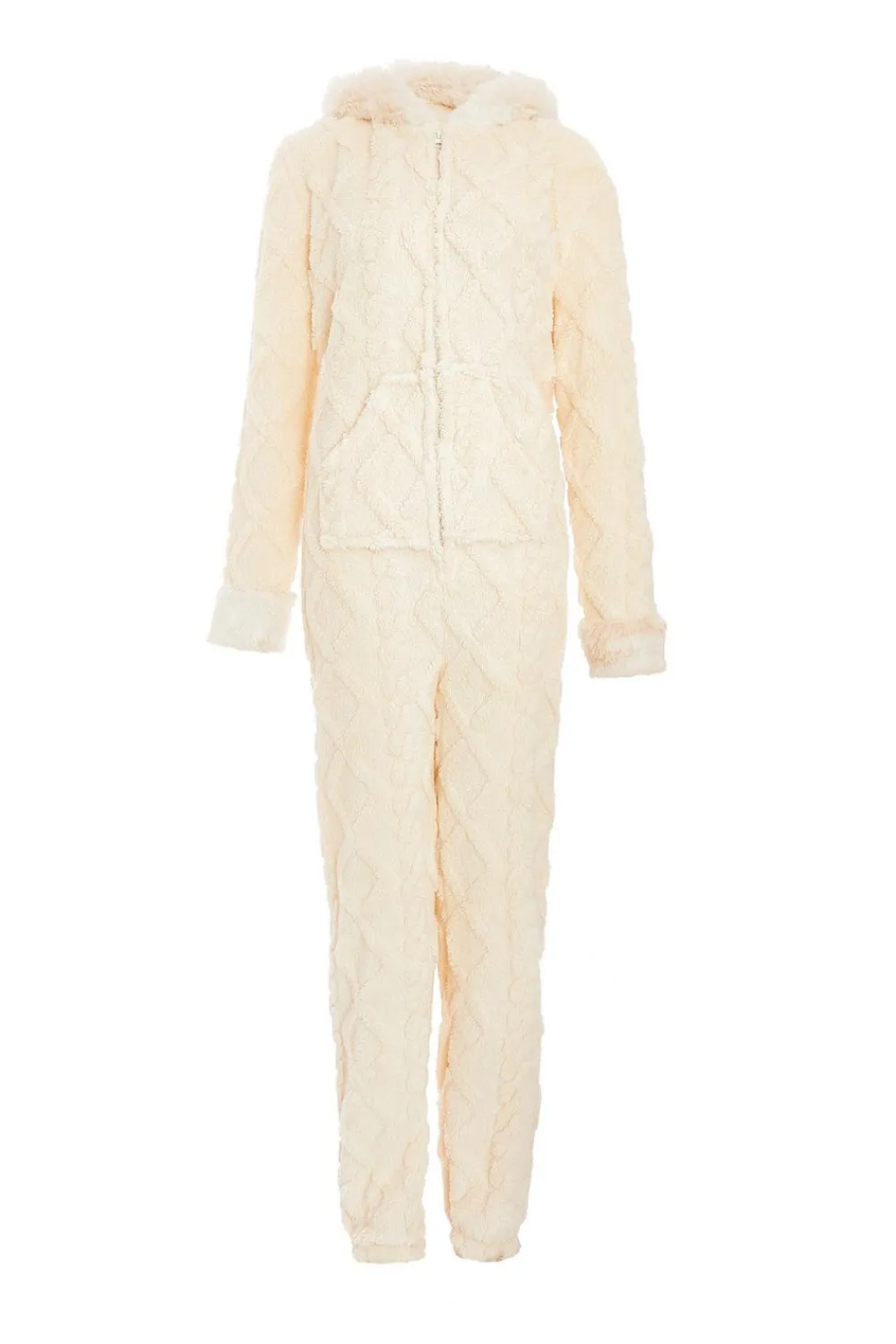 Quiz Nightwear>Cream Fleece Onesie