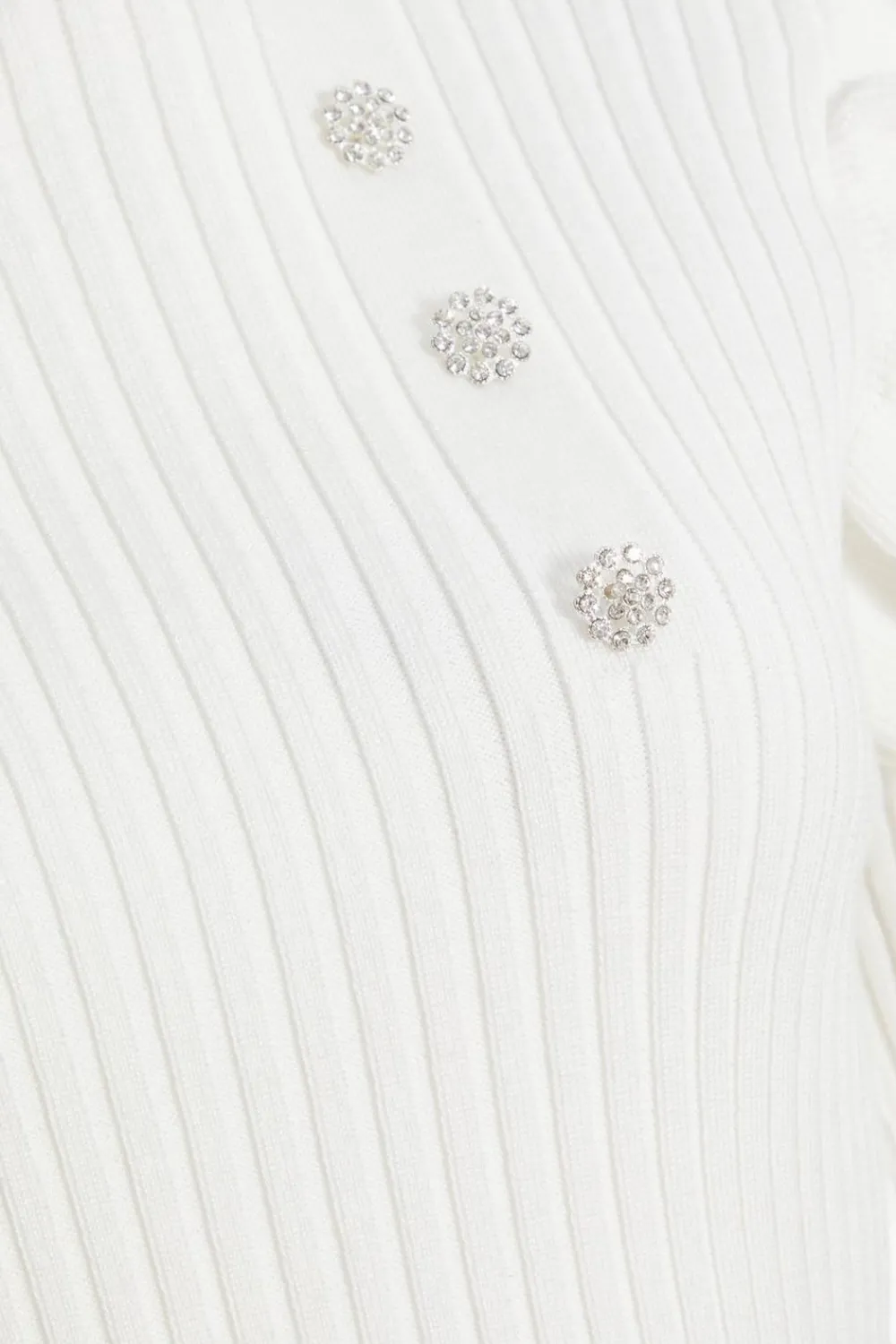 Quiz Knitwear|Jumpers>Cream Knit Frill Jumper