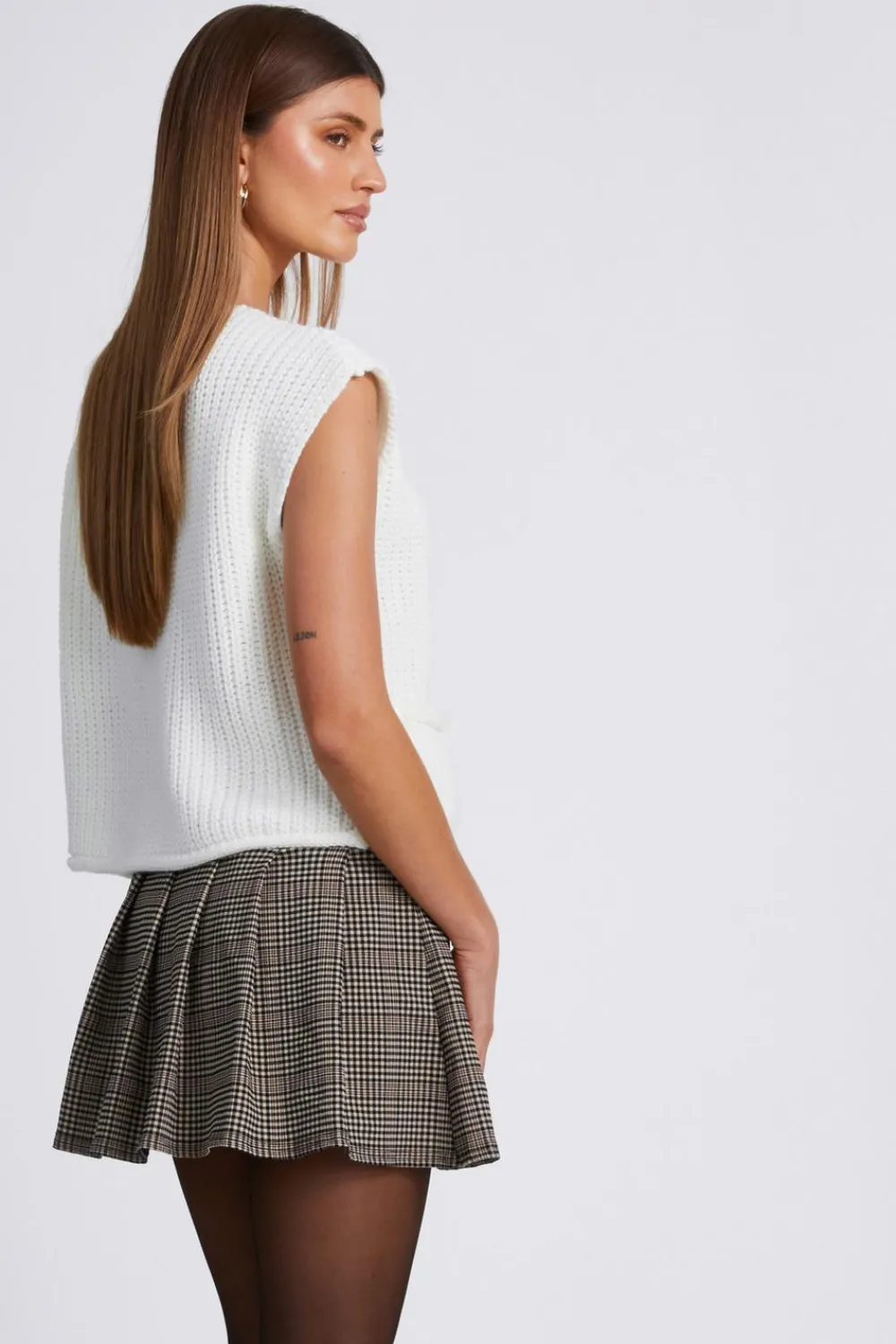 Quiz Knitwear|Casual Clothing>Knit Sleeveless Cardigan