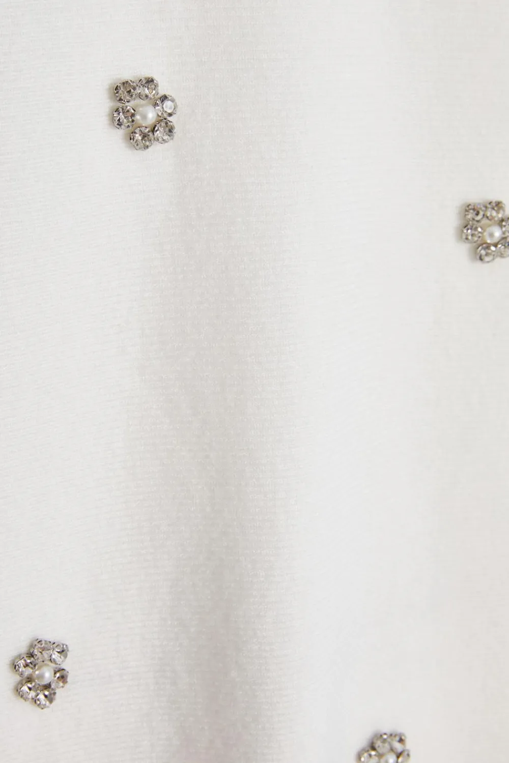 Quiz Knitwear>Cream Knitted Beaded Batwing Jumper