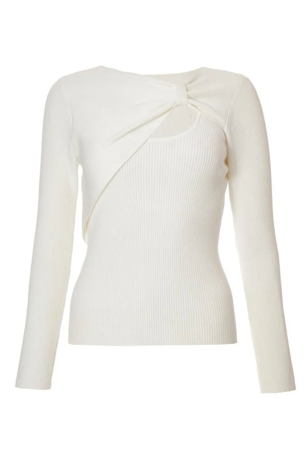 Quiz Going Out Tops|Workwear>Knitted Bow Detail Top
