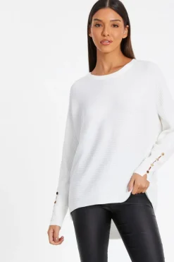 Quiz Jumpers|Everyday Essentials>Light Knit Buttoned Jumper