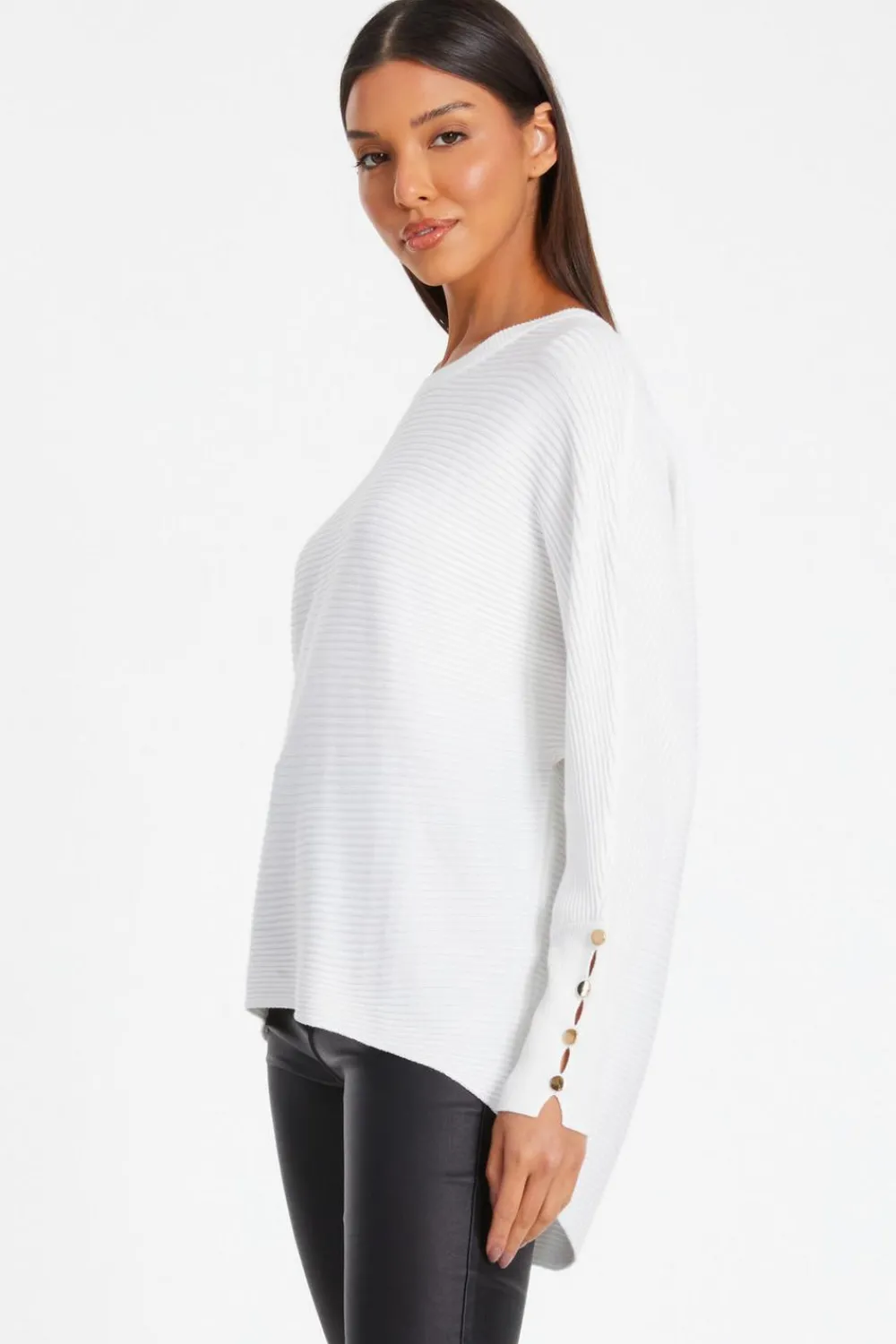 Quiz Jumpers|Everyday Essentials>Light Knit Buttoned Jumper