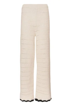 Quiz Trousers|Summer Clothes>Cream Light Knit Trousers