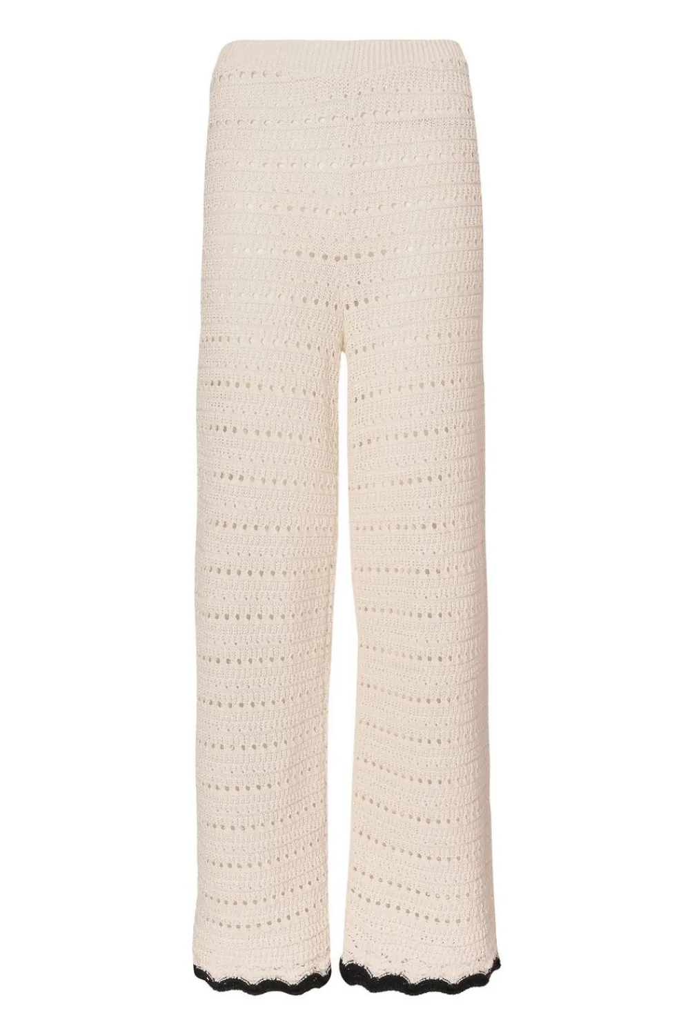 Quiz Trousers|Summer Clothes>Cream Light Knit Trousers
