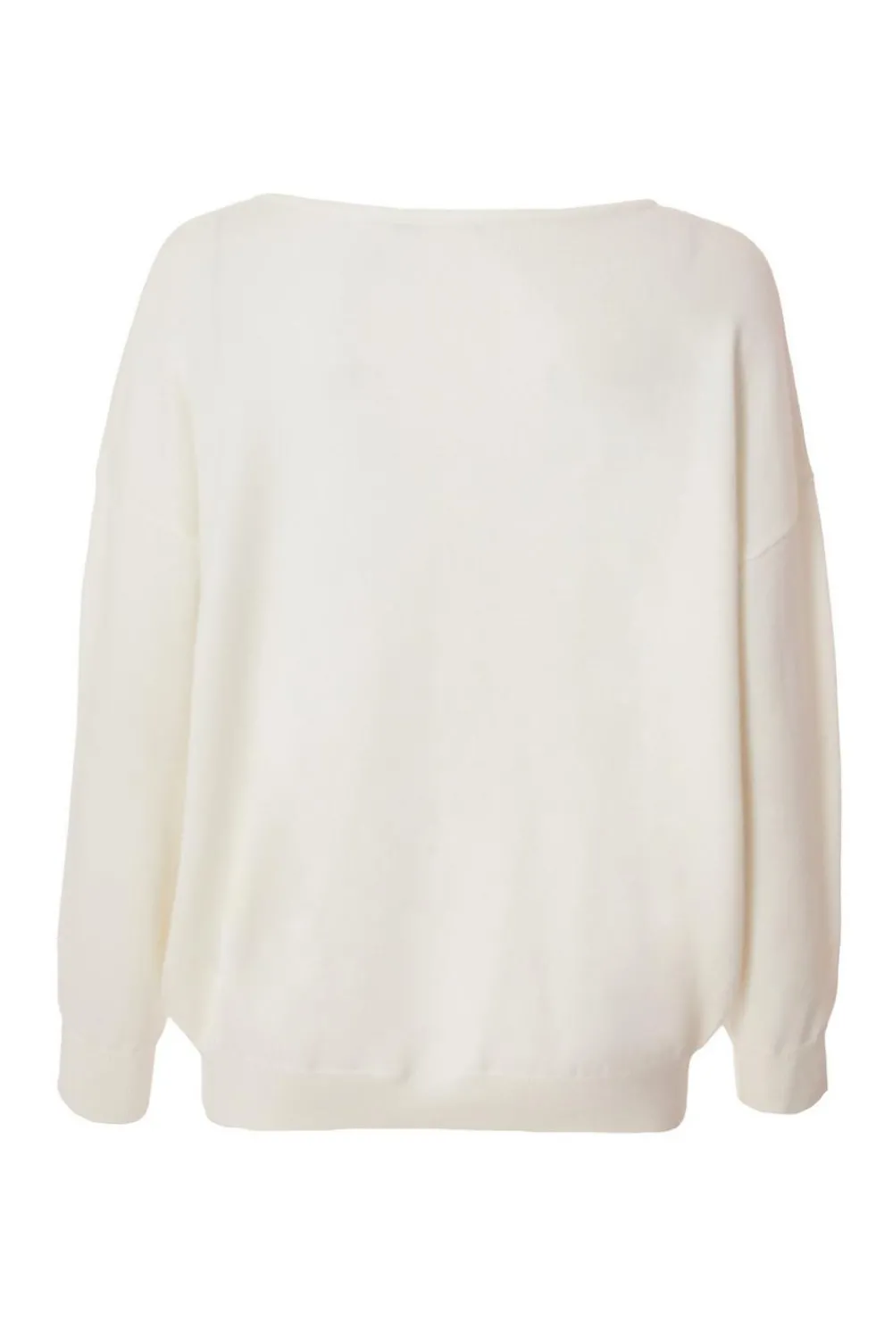 Quiz Knitwear|Jumpers>Cream Pearl Embellished Jumper