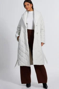 Quiz Casual Clothing>Quilted Long Line Coat