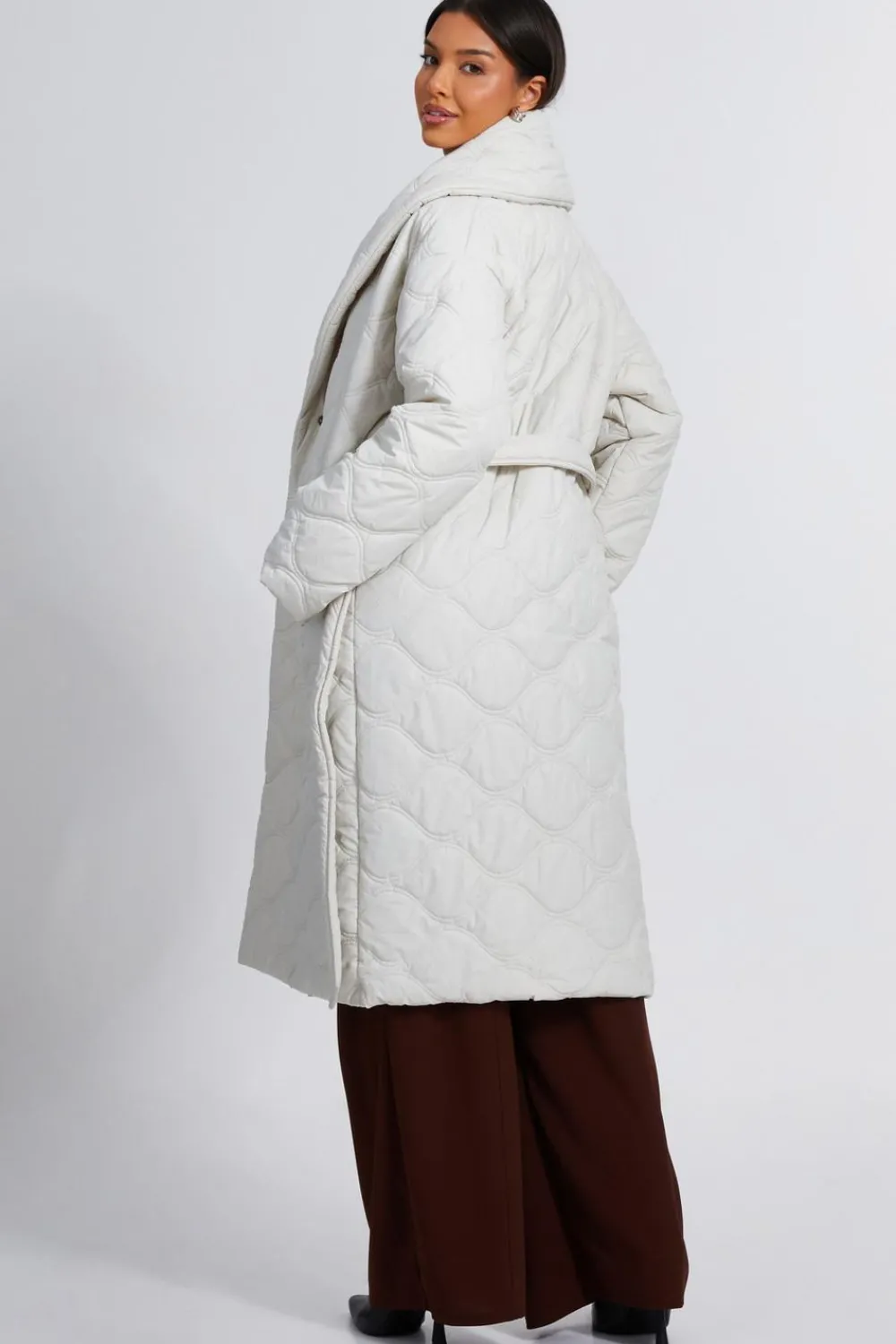 Quiz Casual Clothing>Quilted Long Line Coat