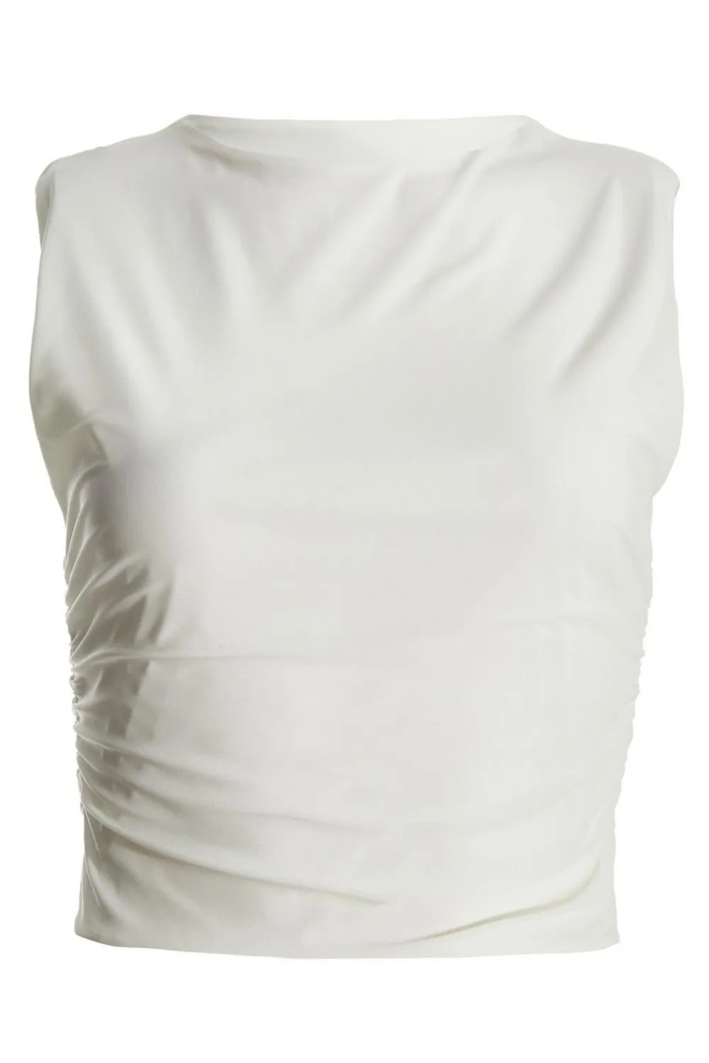 Quiz Summer Tops|Day Tops>Ruched Sleeveless Crop Top