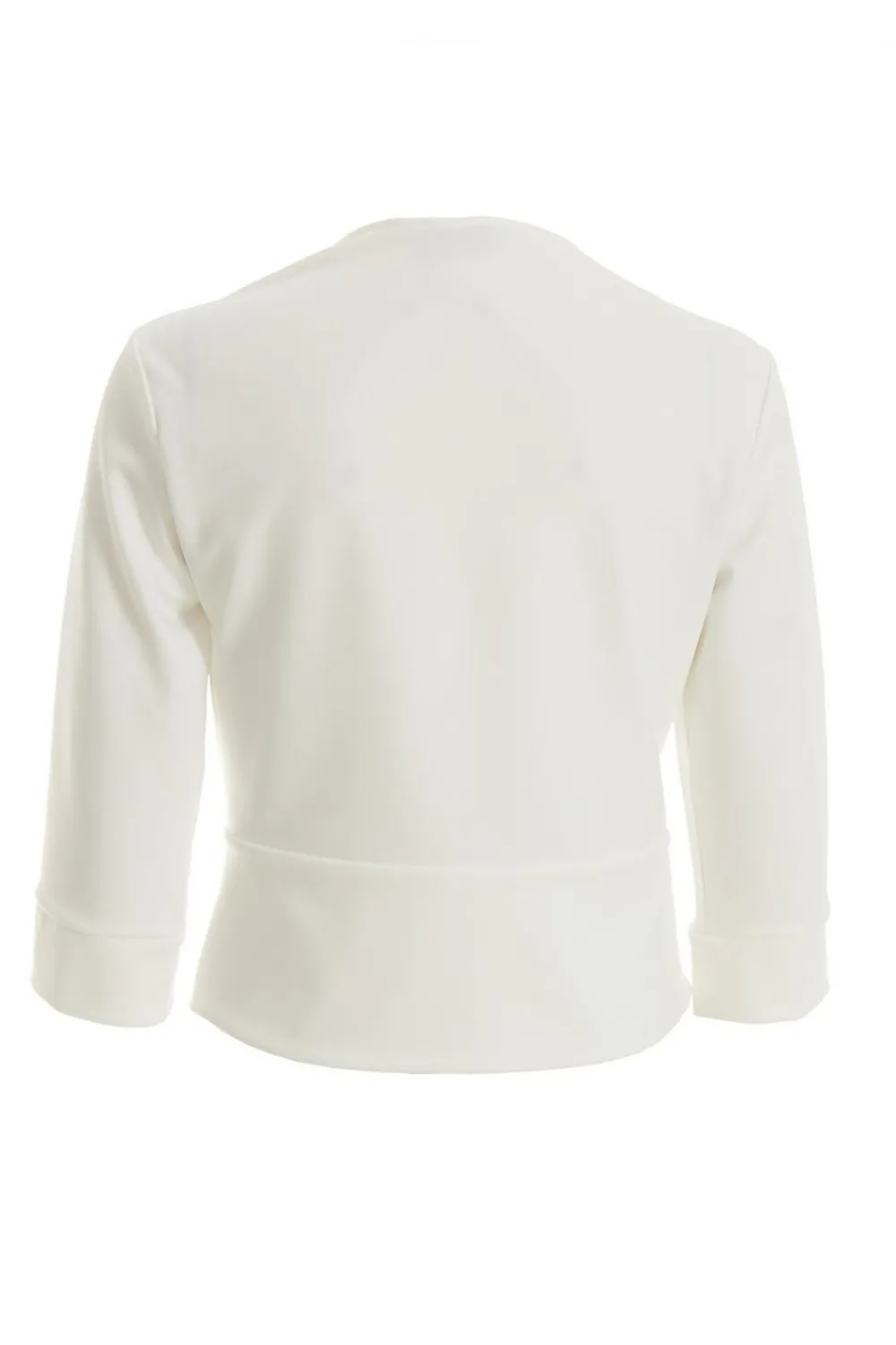 Quiz Day At The Races|Christening Guest>Cream Split Sleeve Crop Jacket