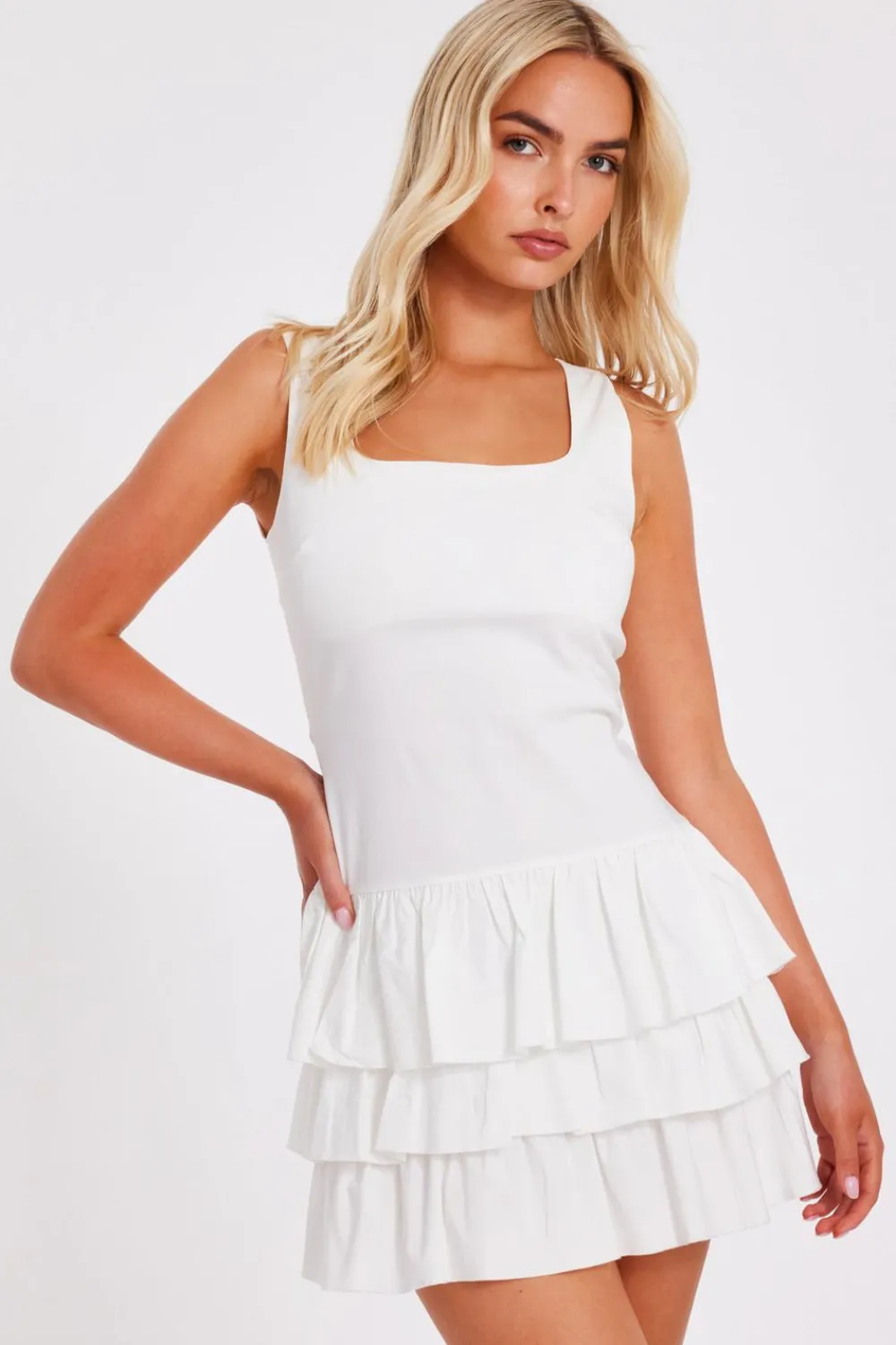 Quiz Summer Clothes|Holiday>Tiered Mini Dress