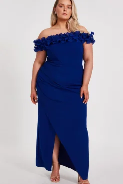 Quiz Prom Dresses|Prom & Ball>Curve Bardot Ruffle Maxi Dress