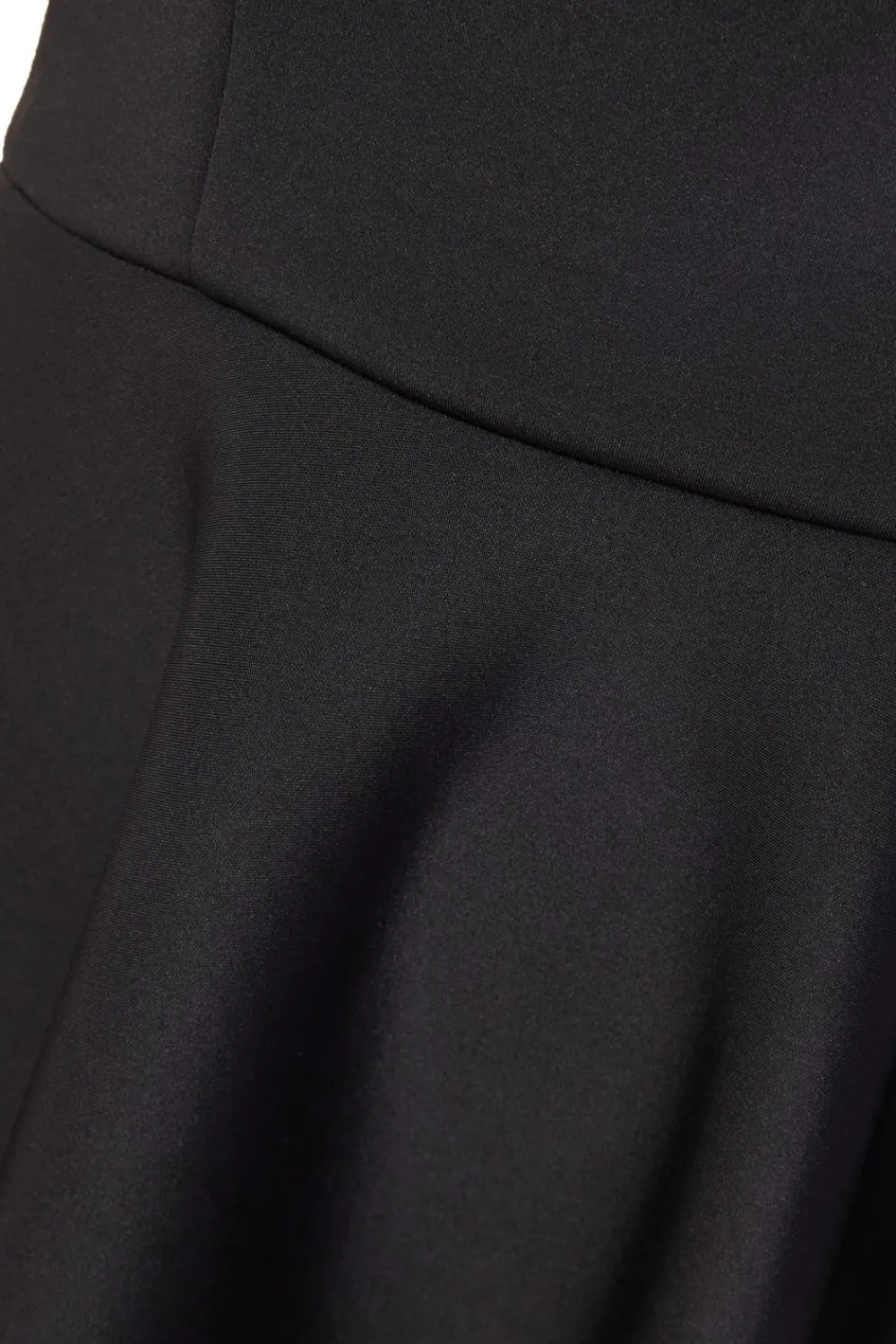 Quiz Evening Dresses|Christening Guest>Curve Black Bardot Midi Skater Dress