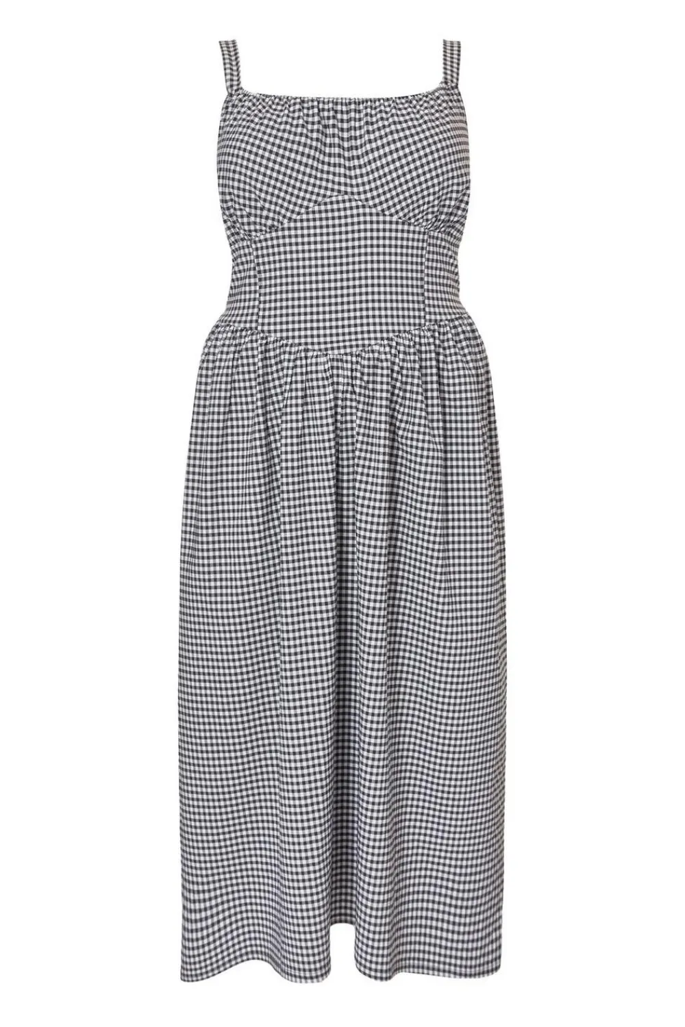 Quiz Summer Clothes|Dresses>Curve Black Gingham Midaxi Dress