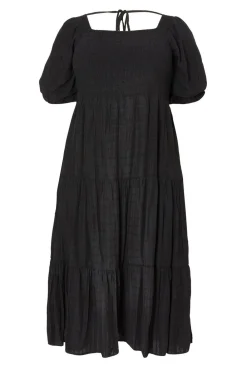 Quiz Summer Clothes|Holiday>Curve Black Jacquard Midaxi Dress