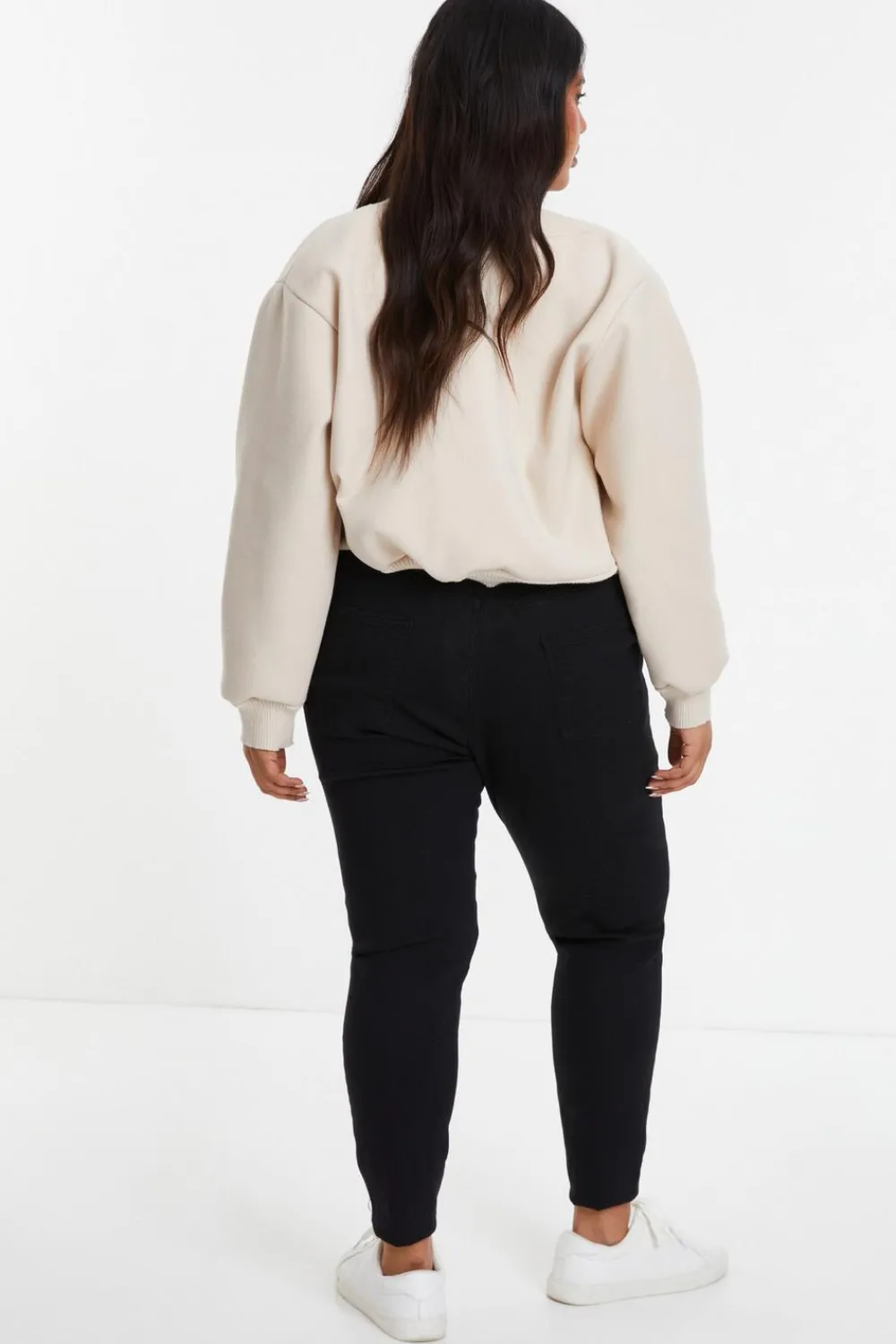 Quiz Leggings|Casual Clothing>Curve Black Jeggings