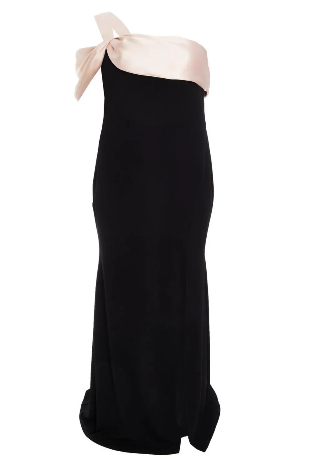 Quiz Prom Dresses|Occasion Dresses>Curve Black Satin Off the Shoulder Maxi Dress