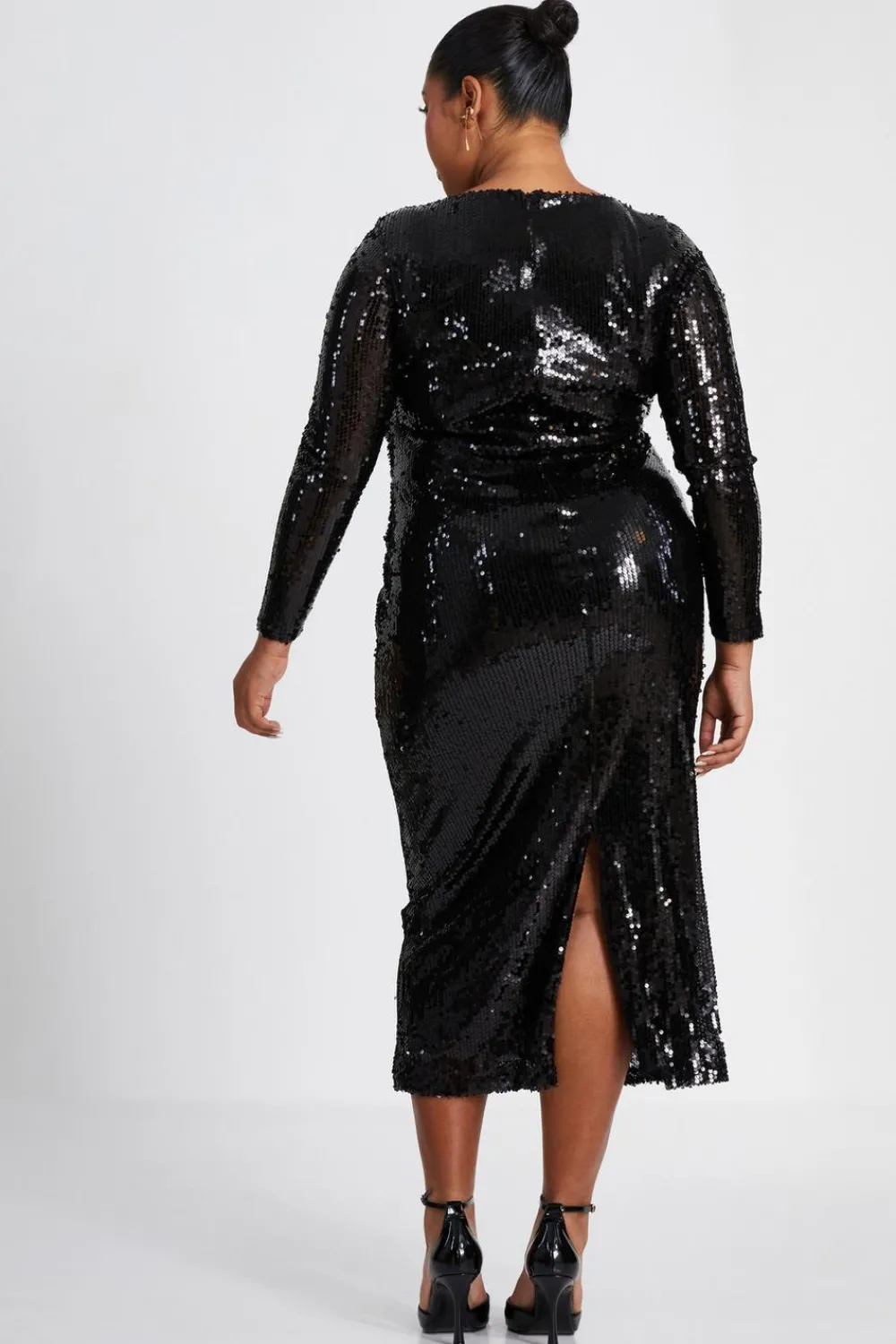 Quiz Occasion Dresses|Midi Dresses>Curve Sequin Midaxi Dress