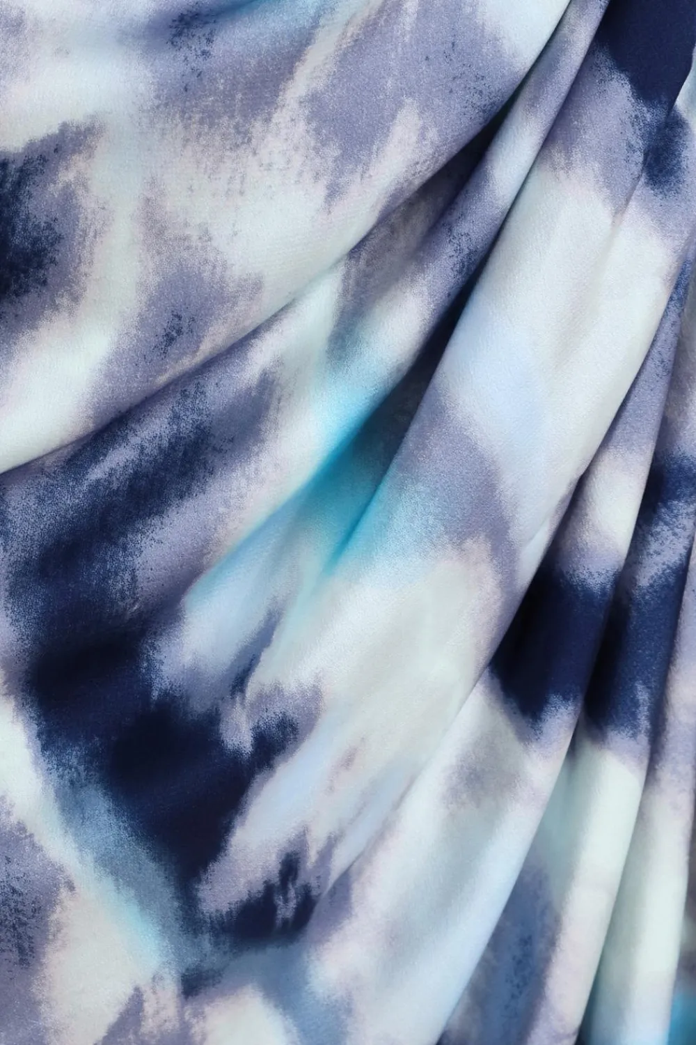 Quiz Wrap Dresses|Wedding Guest Dresses>Curve Blue Marble Print Bardot Midi Dress