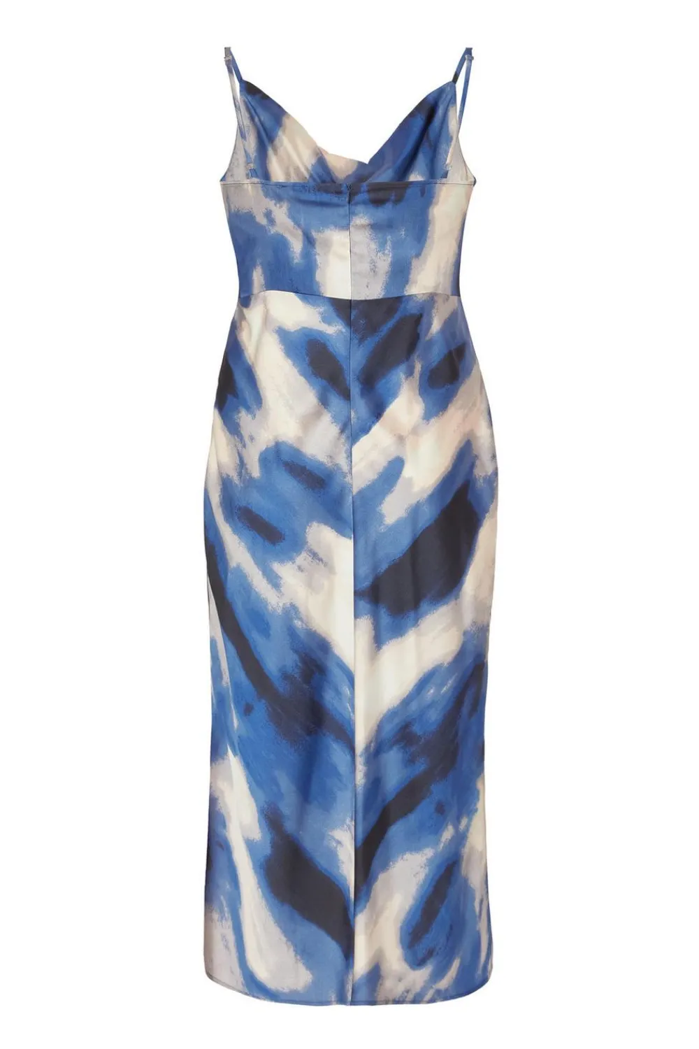 Quiz Day At The Races|Christening Guest>Curve Blue Satin Marble Midaxi Dress