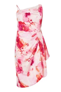 Quiz Day At The Races|Christening Guest>Curve Blush Floral Print Midi Dress