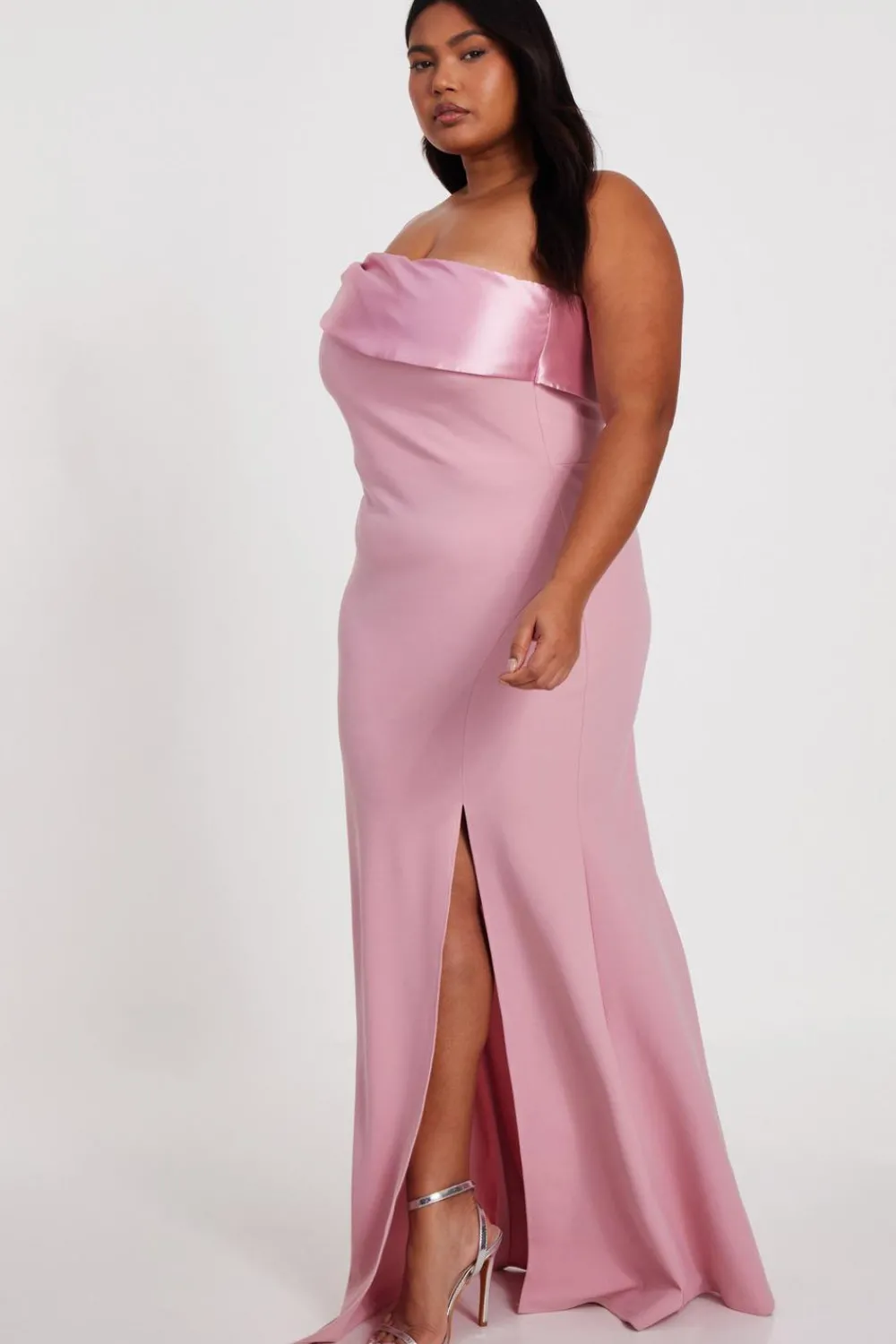Quiz Evening Dresses|Wedding Guest Dresses>Curve One Shoulder Maxi Dress