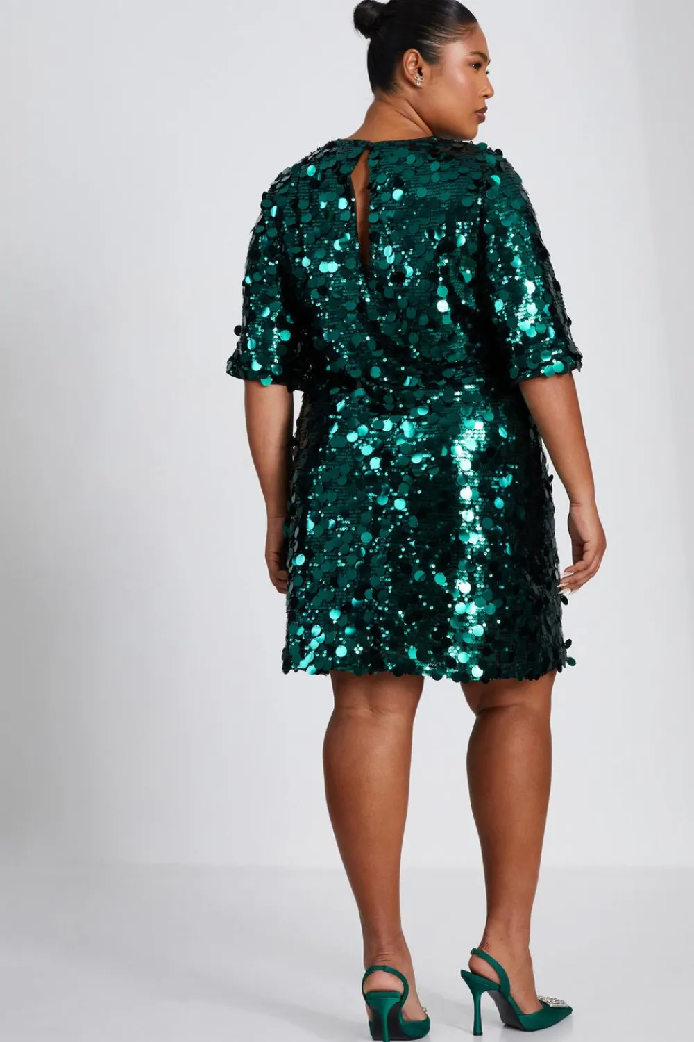 Quiz Occasion Dresses|Mini Dresses>Curve Sequin Boxy Tunic Dress