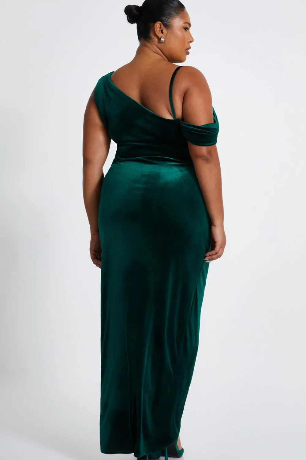 Quiz Evening Dresses|Wrap Dresses>Curve Velvet Maxi Dress