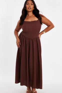 Quiz Summer Clothes|Holiday>Curve Drop Waist Midaxi Dress