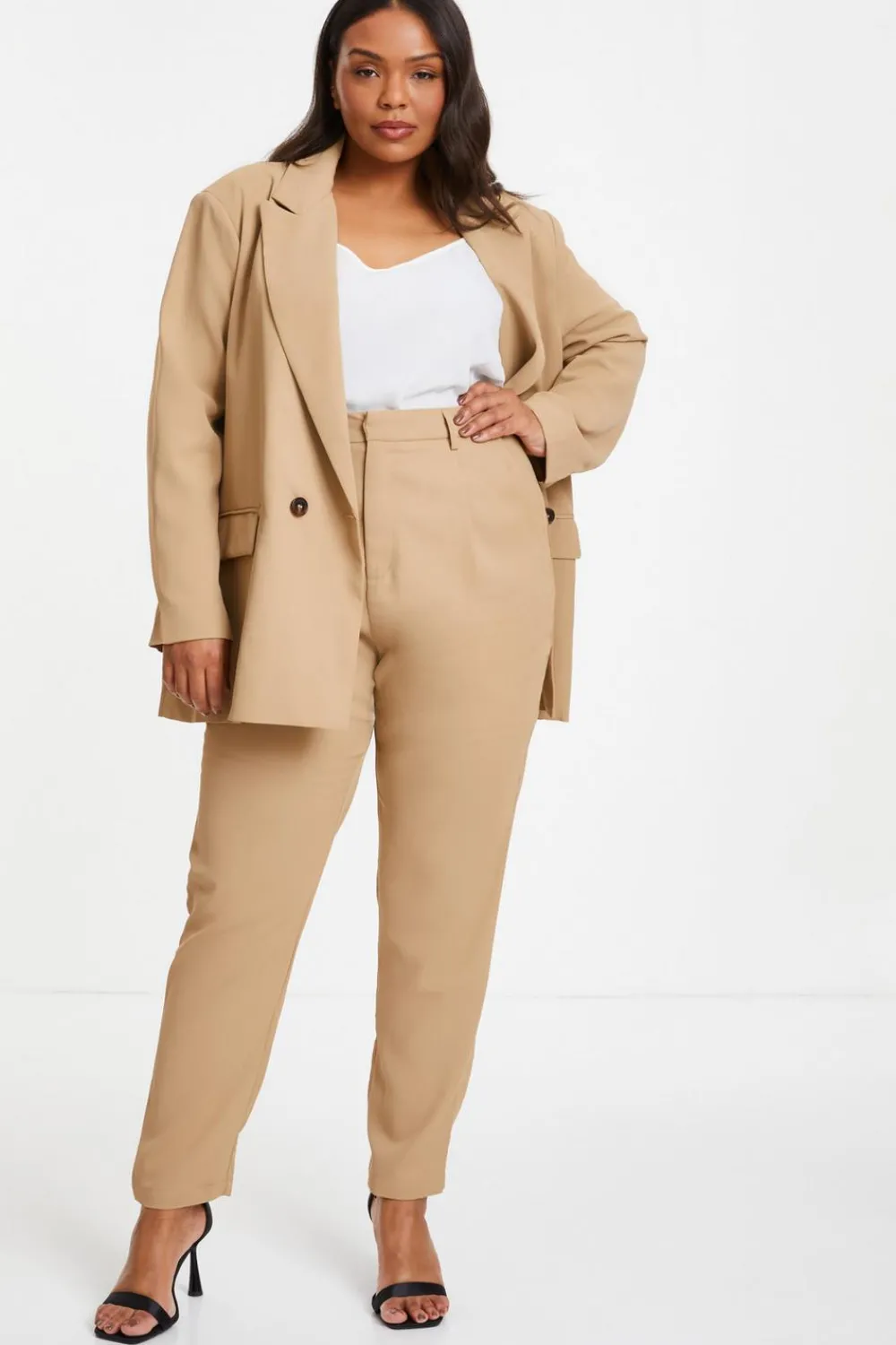 Quiz Workwear|Trousers>Curve Tailored Trousers