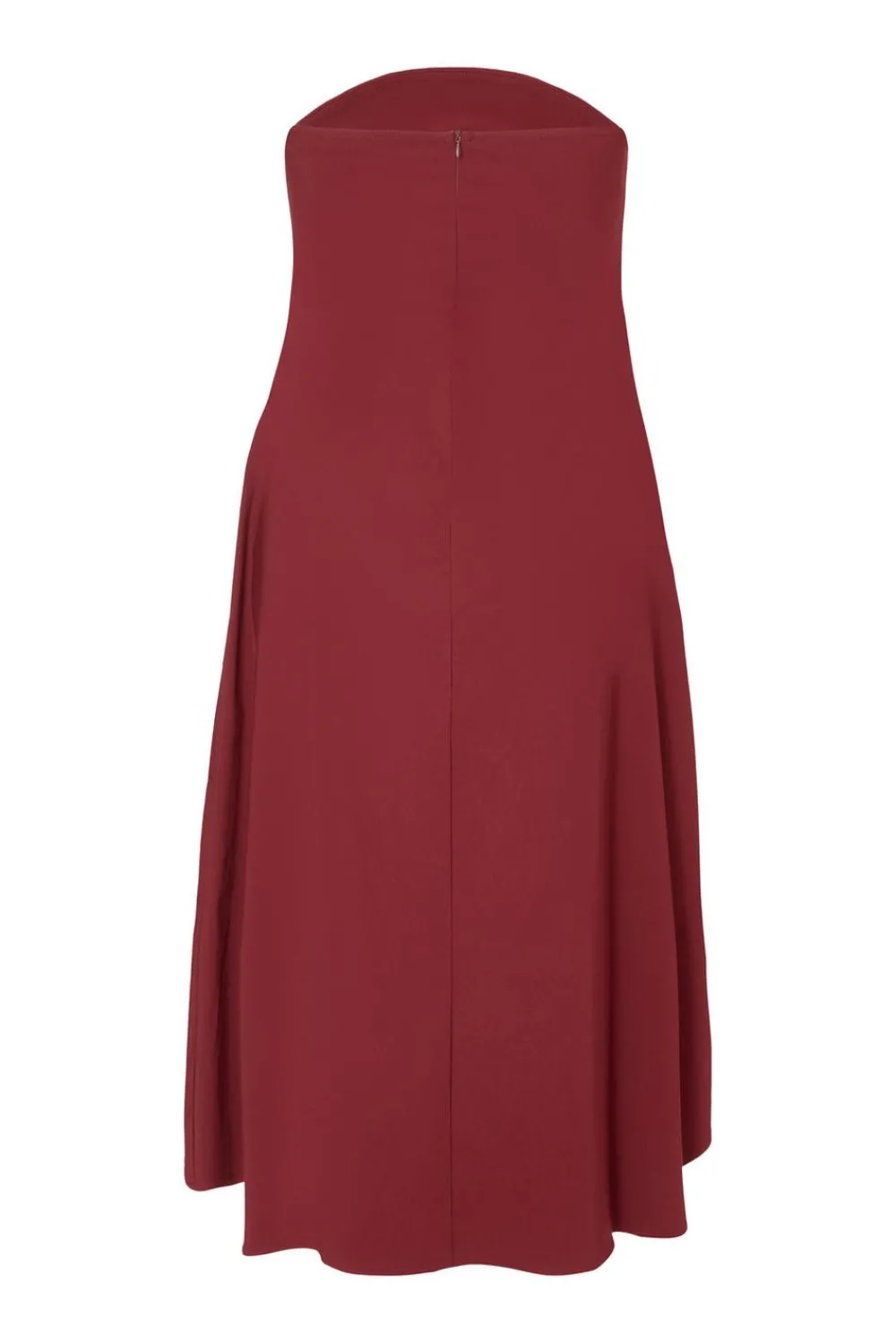 Quiz Day At The Races|Christening Guest>Curve Dark Red Bandeau Midi Dress