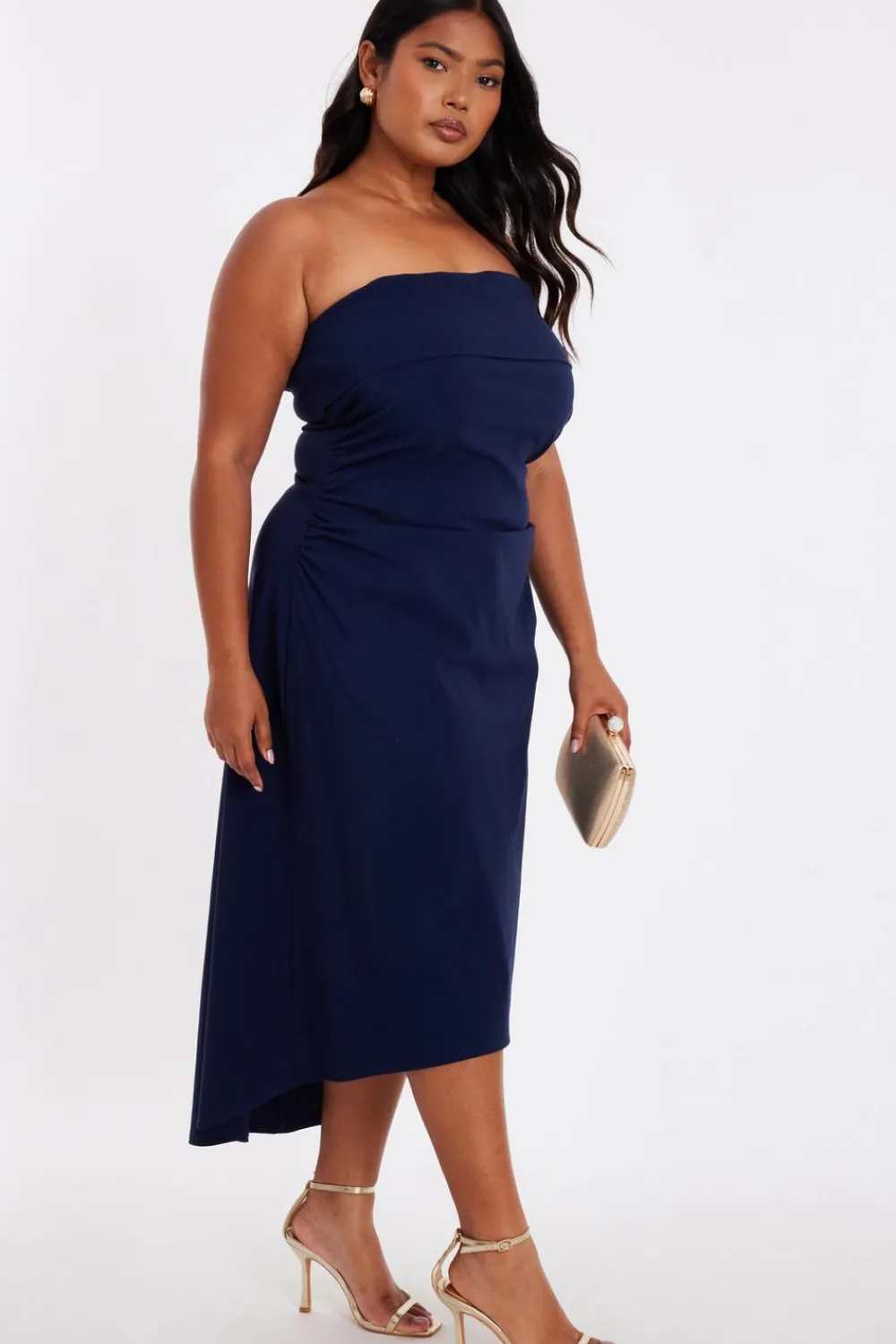 Quiz Day At The Races|Christening Guest>Curve Bandeau Midi Dress