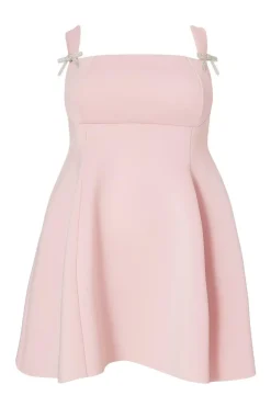 Quiz Day At The Races|Dresses>Curve Pink A-Line Mini Dress
