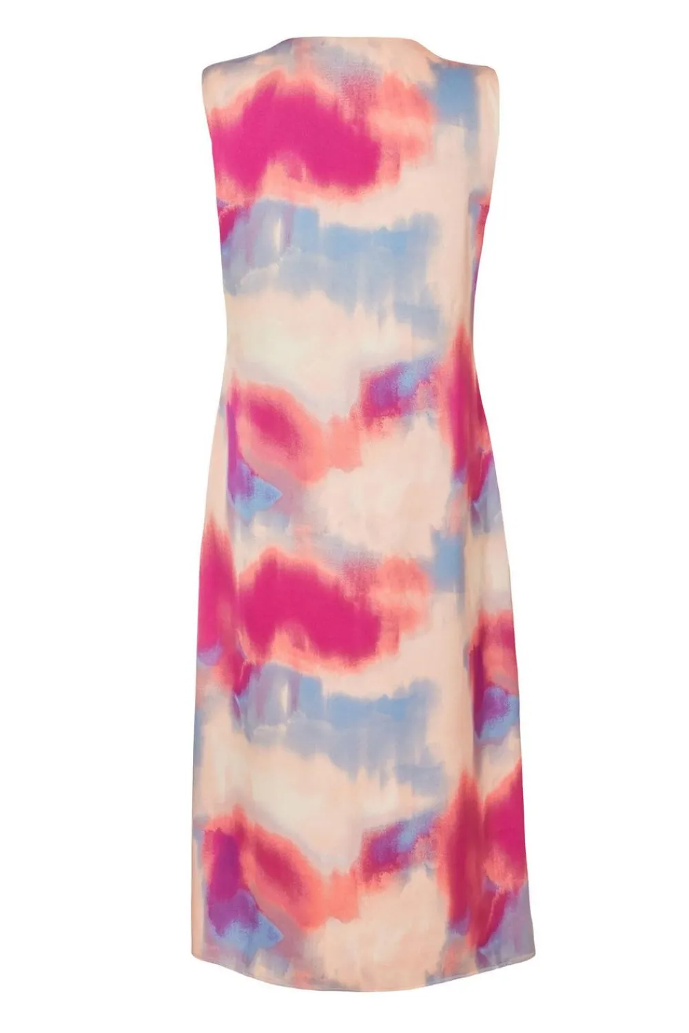 Quiz Day At The Races|Christening Guest>Curve Pink Satin Tie Dye Midi Dress