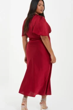 Quiz Trending: Red|Satin Dresses><noscript><img width=