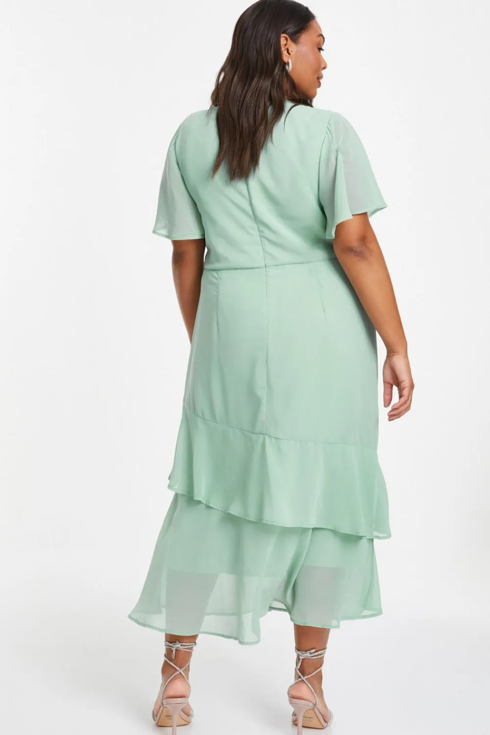 Quiz Wedding Guest Dresses|Midi Dresses>Curve Chiffon Midaxi Dress