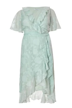 Quiz Day At The Races|Christening Guest>Curve Jacquard Frill Midaxi Dress