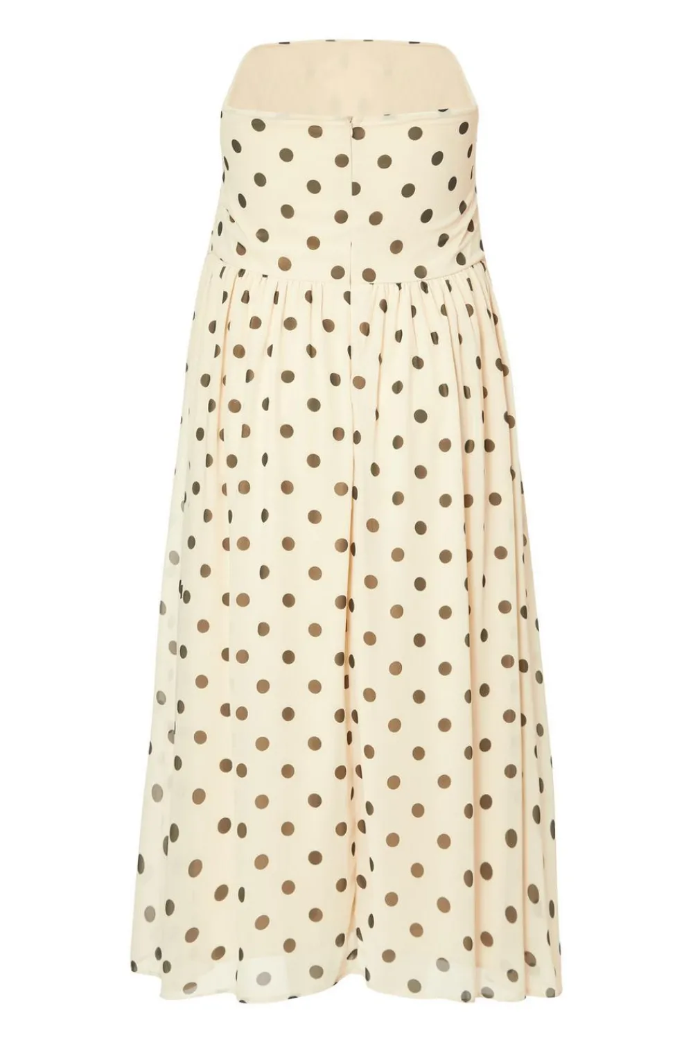 Quiz Day At The Races|Christening Guest>Curve Stone Chiffon Polka Dot Midi Dress