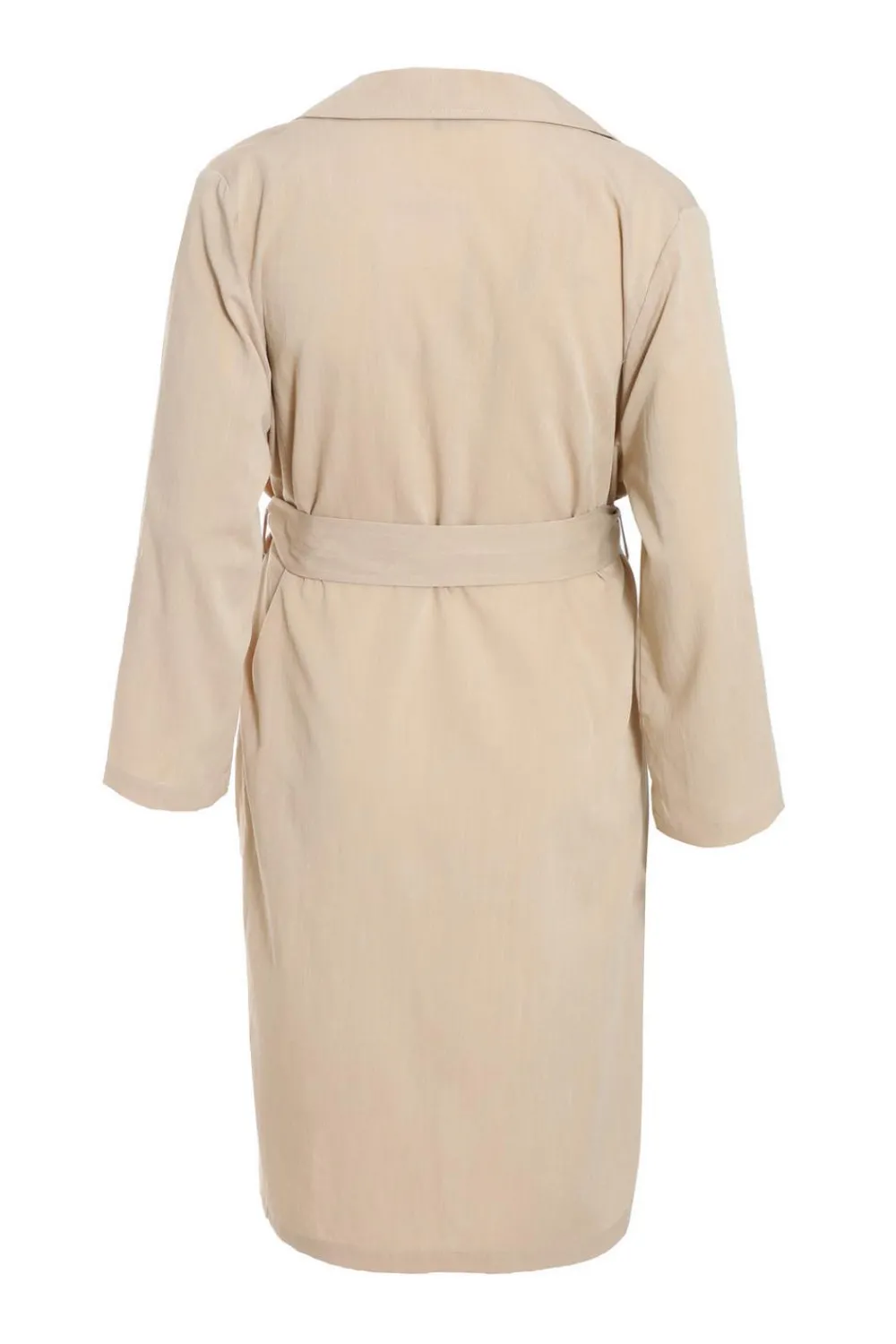 Quiz Jackets & Coats|Everyday Essentials>Curve Stone Linen Look Trench Jacket