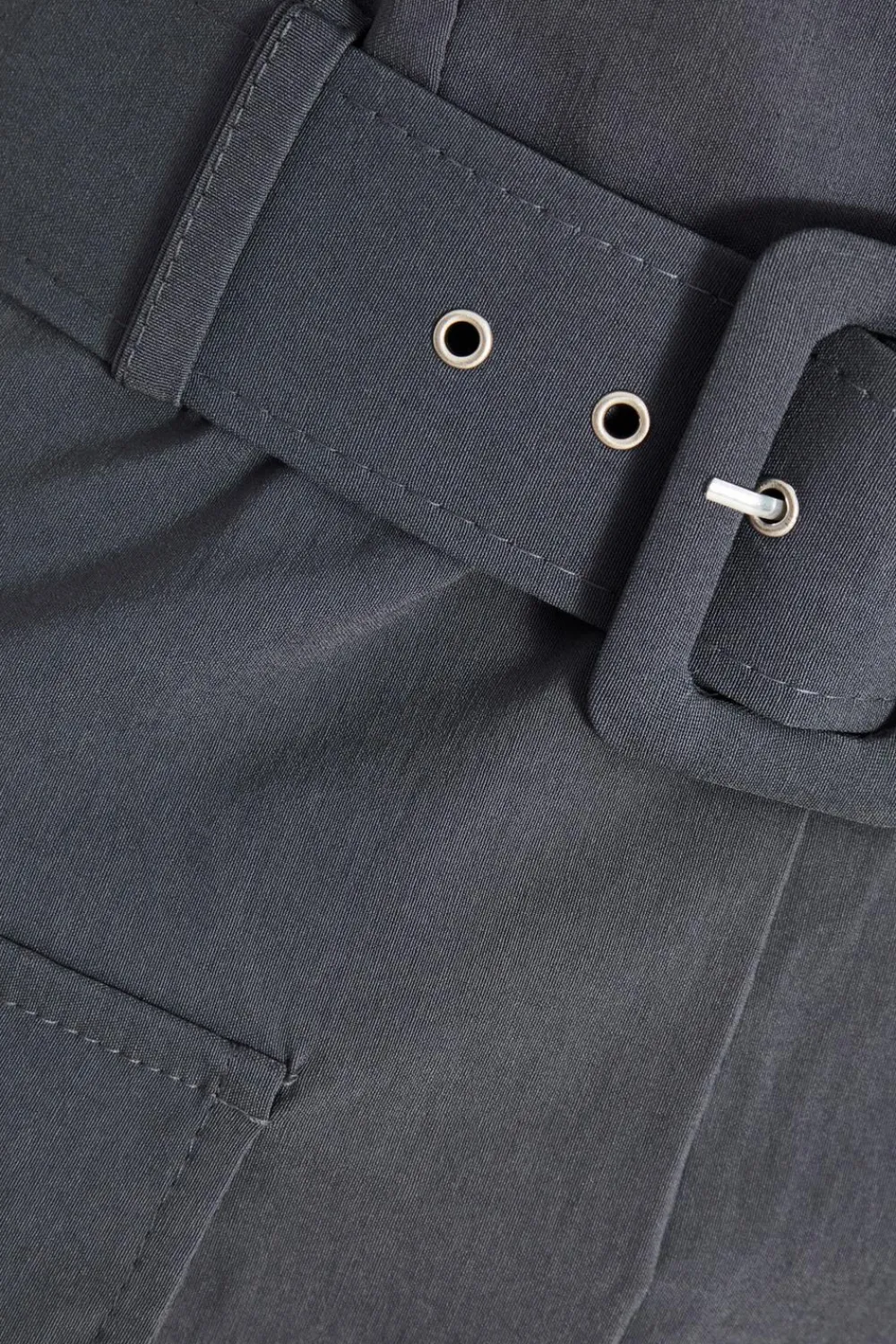 Quiz Playsuits|Playsuits>Dark Grey Bandeau Skort Playsuit