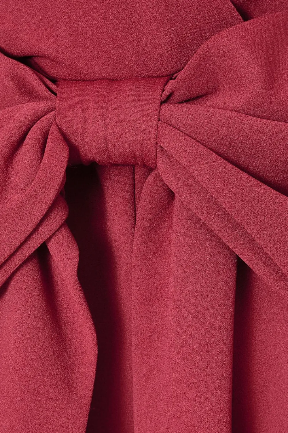 Quiz Day At The Races|Christening Guest>Dark Red Bow Back Jumpsuit