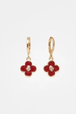 Quiz Jewellery Sets|Jewellery>Dark Red Clover Jewellery Set