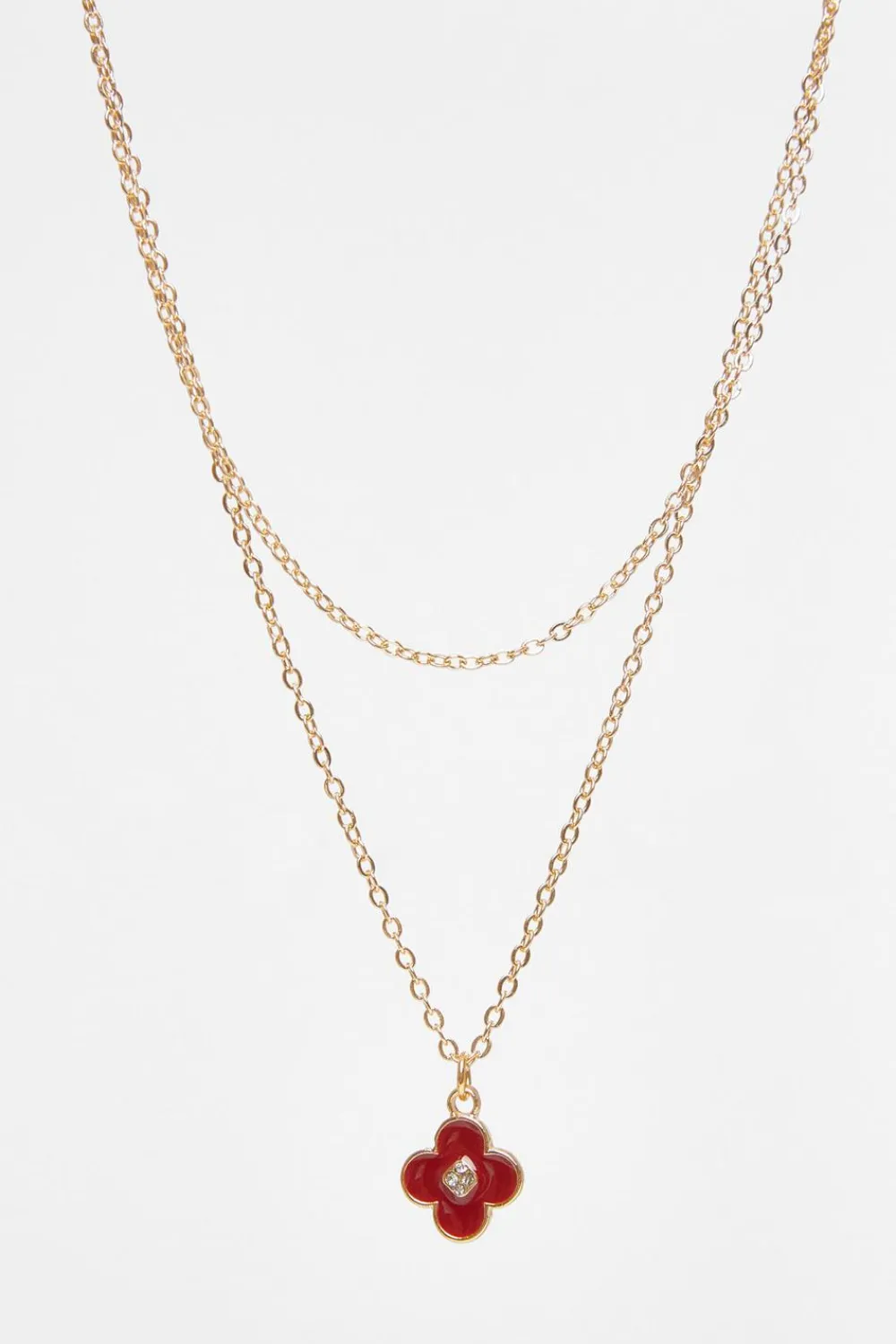 Quiz Jewellery Sets|Jewellery>Dark Red Clover Jewellery Set