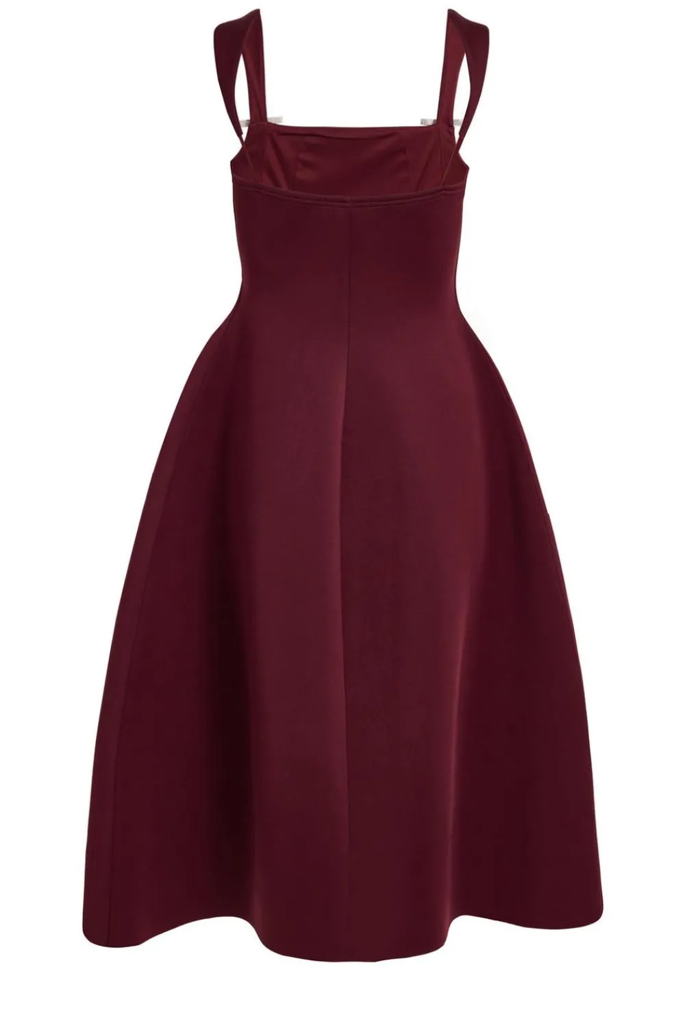 Quiz Day At The Races|Christening Guest>Dark Red Diamante Bow Midi Dress