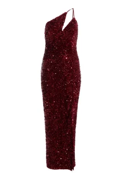 Quiz Prom Dresses|Evening Dresses>Dark Red Sequin Maxi Dress