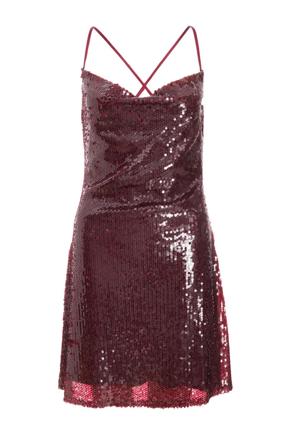 Quiz Trending: Red|Red Dresses>Dark Red Sequin Mini Dress