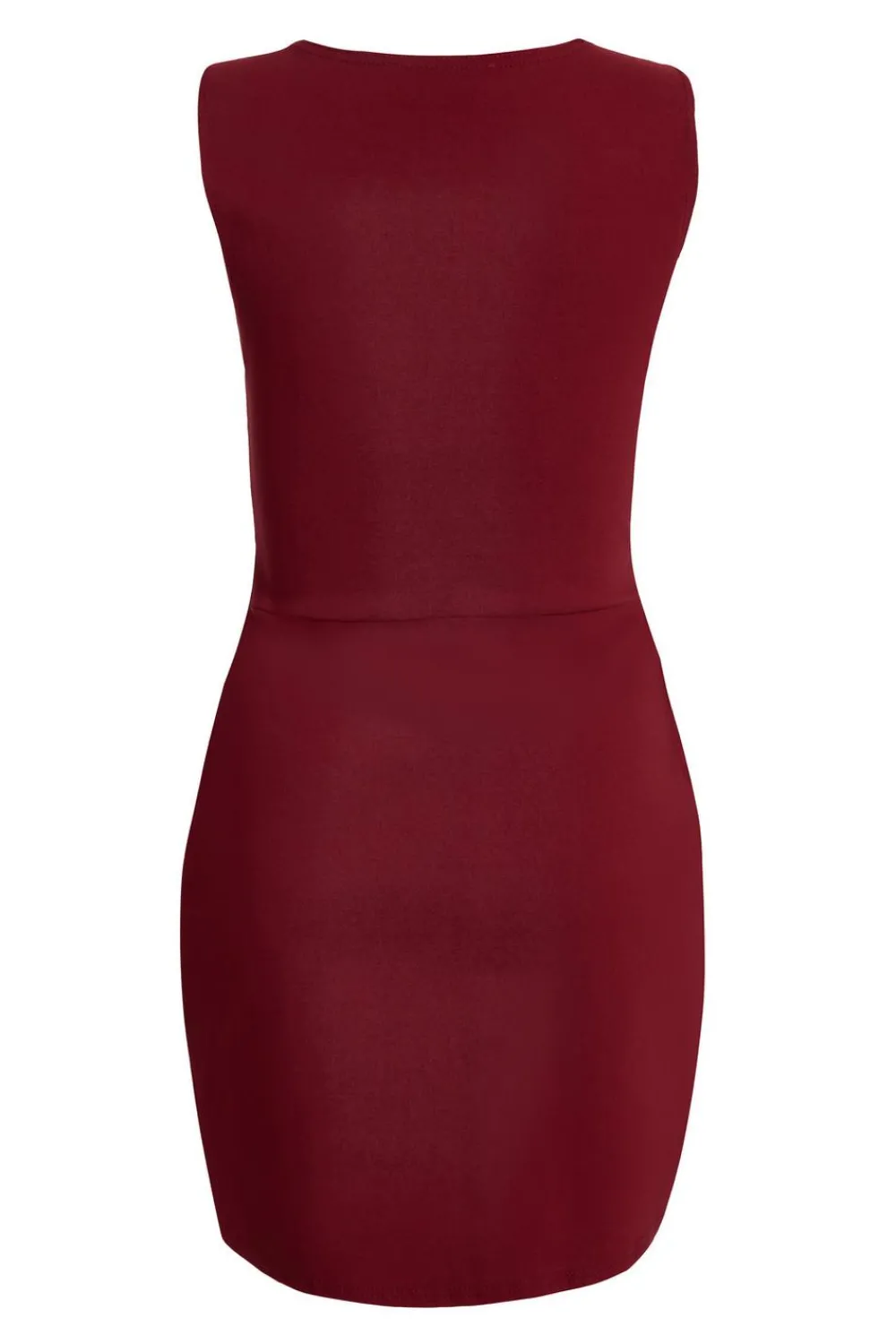 Quiz Trending: Red|Going Out>Dark Red Square Neck Mini Dress